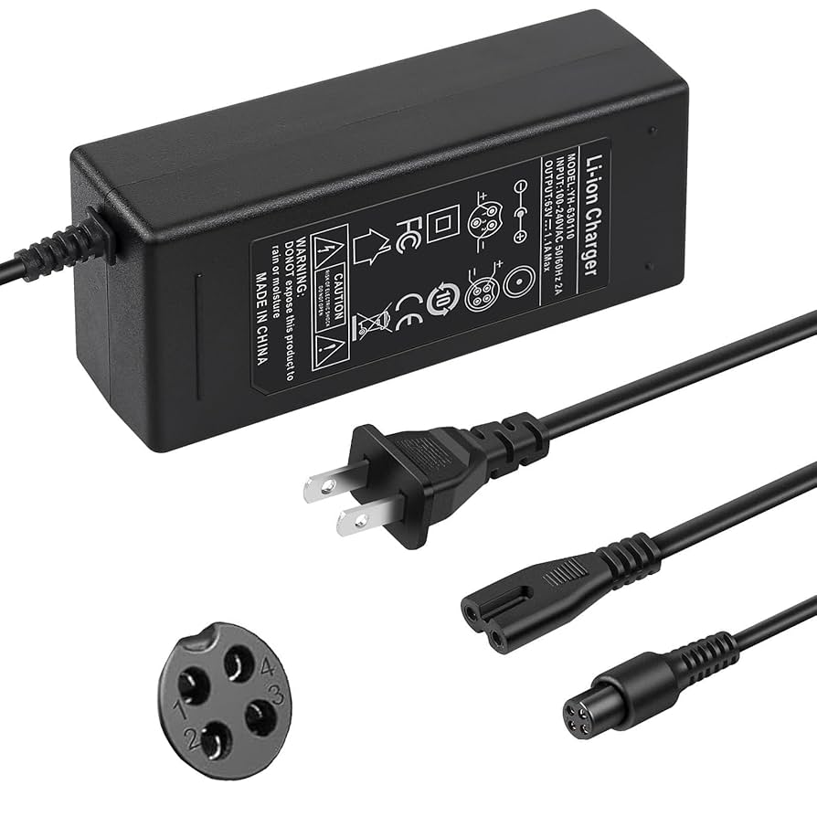Amazon.com: 70W 63V 4-Pin Charger Replacement for Segway